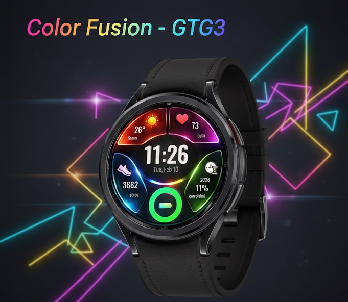 Color Fusion GTG3 watch face preview