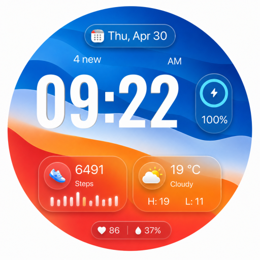 Liquid Glass Valley GTS3 Play Store icon
