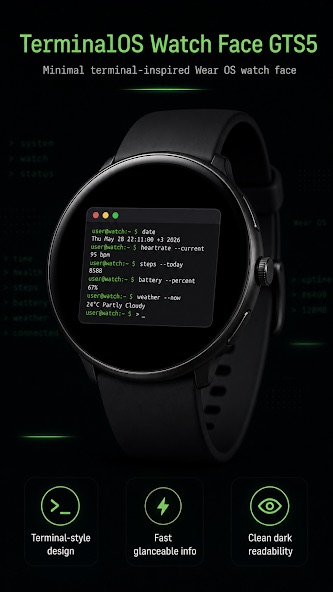 TerminalOS GTS5 watch face preview